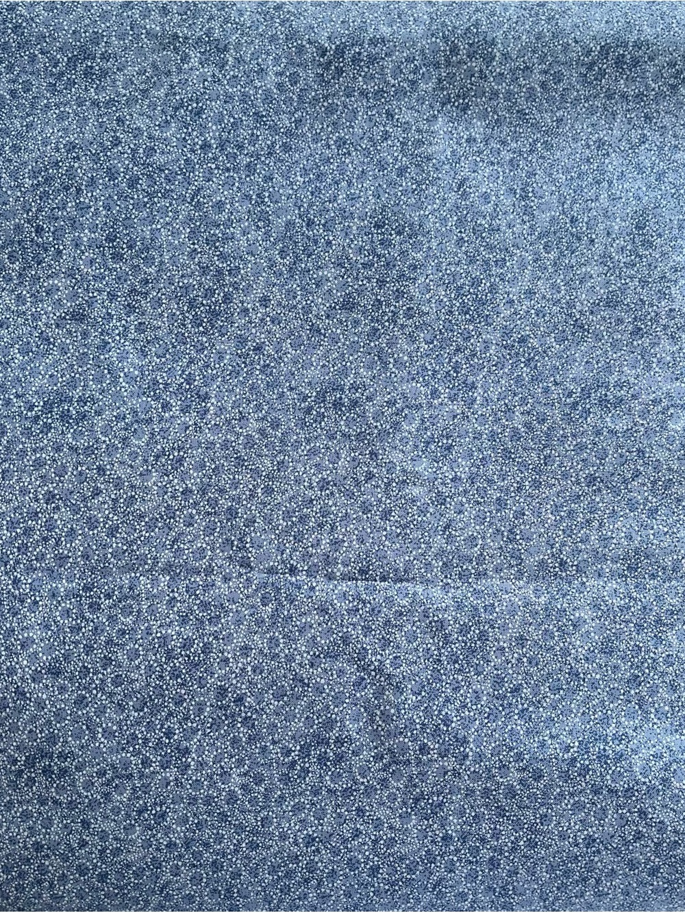 Debbie Mumm Speckled Blue Micro Dot Fabric, 1 yd.